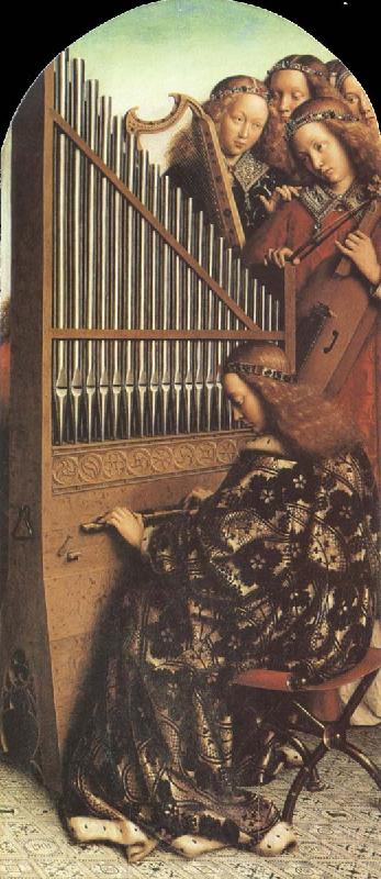 Jan Van Eyck Organ from The Ghent Altarpiece Norge oil painting art